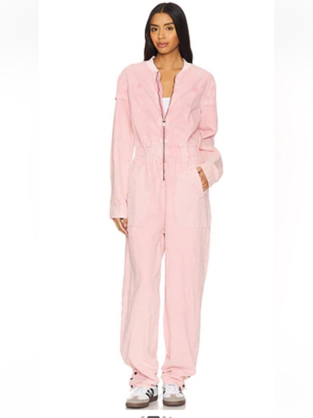 One Teaspoon Pink Utility Jumpsuit